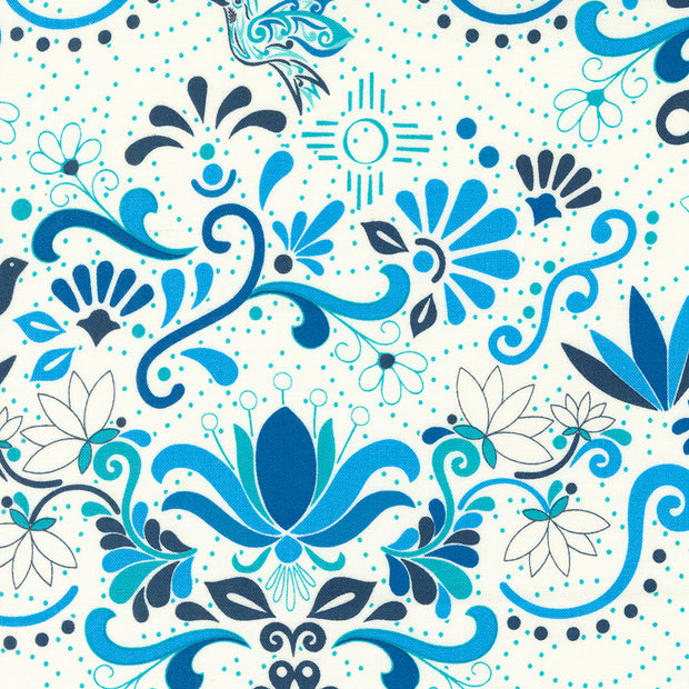 Moda Fabrics - Land of Enchantment Hacienda Blue 1/2m