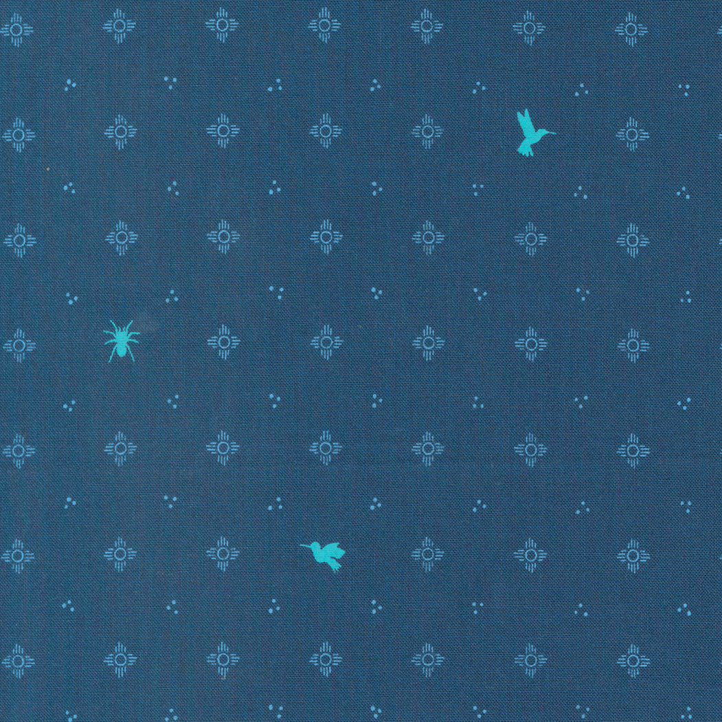 Moda Fabrics - Land of Enchantment Superior Blue 1/2m