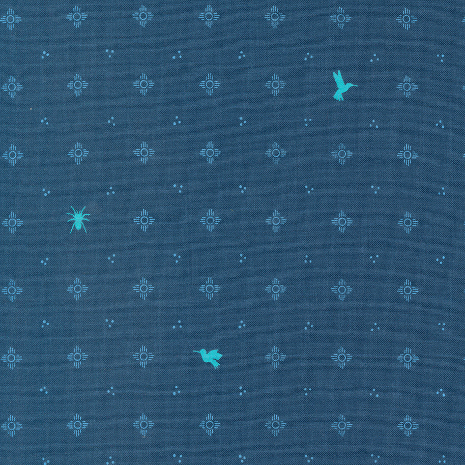 Moda Fabrics - Land of Enchantment Superior Blue 1/2m
