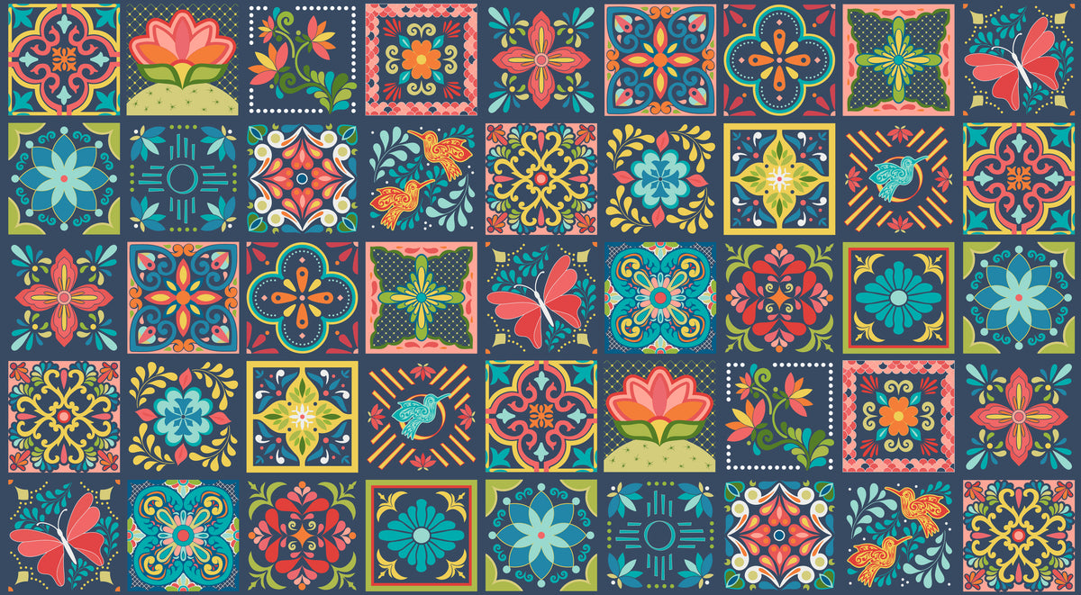 Moda Fabrics - Land of Enchantment Superior Blue 1/2m