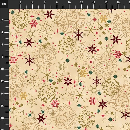 4592-200 Beige Gold, We Love Christmas by Stof 1/2m