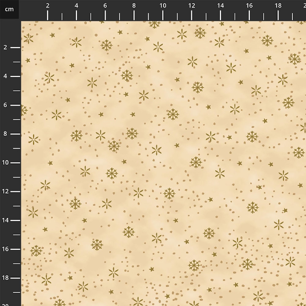 4592-206 Beige Gold, We Love Christmas by Stof Fabrics 1/2m