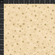4592-206 Beige Gold, We Love Christmas by Stof Fabrics 1/2m