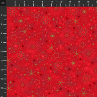 4592-411 Red Gold, We Love Christmas by Stof Fabrics 1/2m