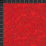 4592-413 Red Gold, We Love Christmas by Stof Fabrics 1/2m