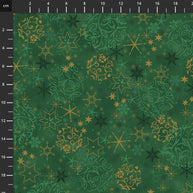 4592-800 Green Gold, We Love Christmas by Stof Fabrics 1/2m