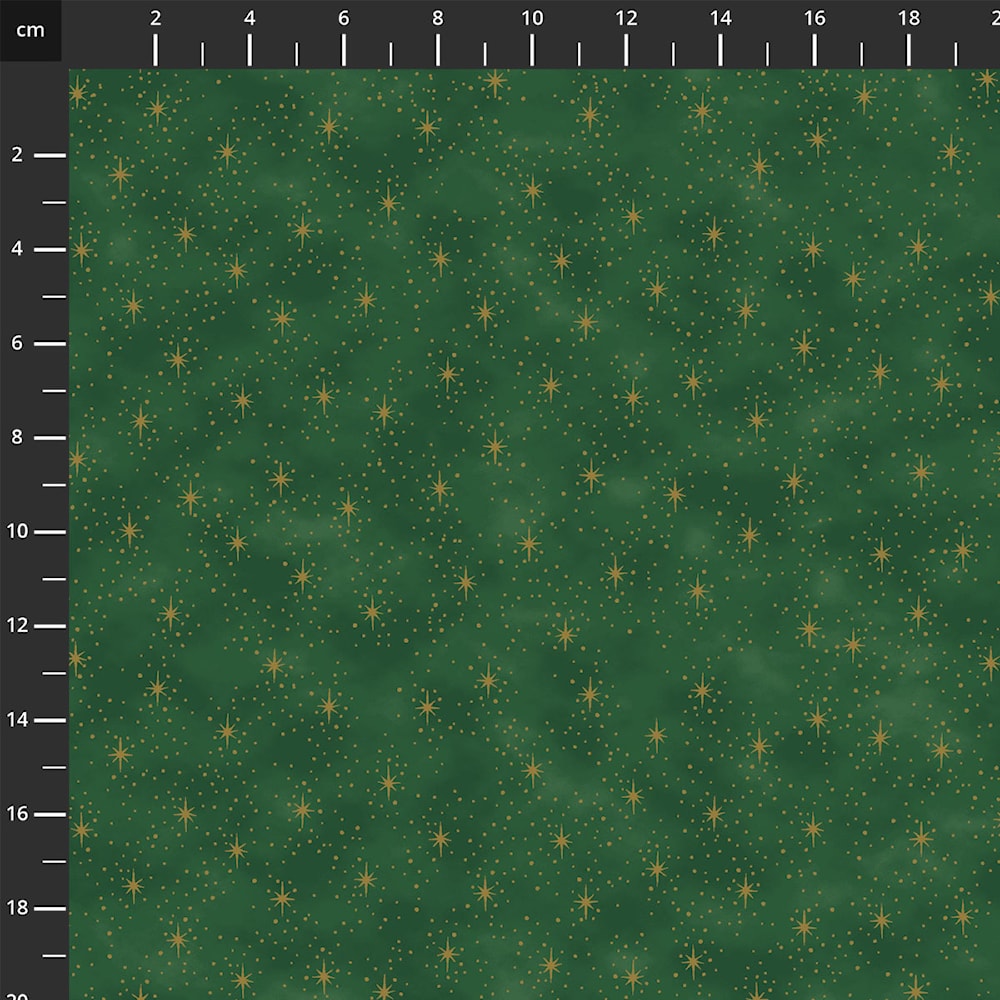 4592-801 Green Gold, We Love Christmas by Stof Fabrics 1/2m