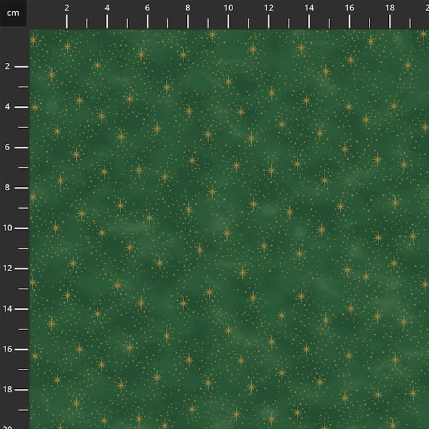 4592-801 Green Gold, We Love Christmas by Stof Fabrics 1/2m