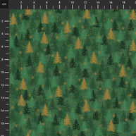 4592-802 Green Gold, We Love Christmas by Stof Fabrics 1/2m