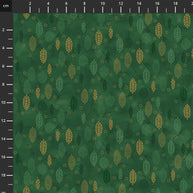4592-805 Green Gold, We Love Christmas by Stof Fabrics 1/2m