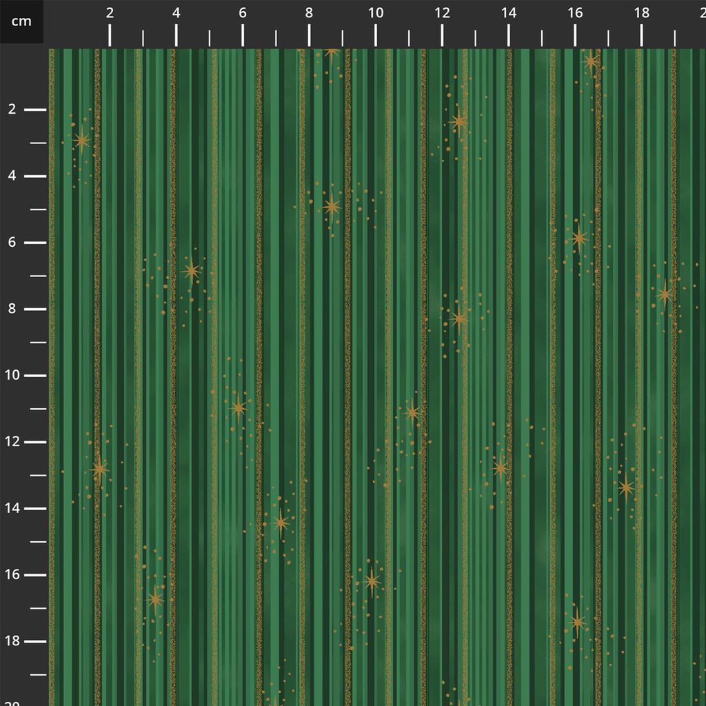 4592-806 Green Gold, We Love Christmas by Stof Fabrics 1/2m
