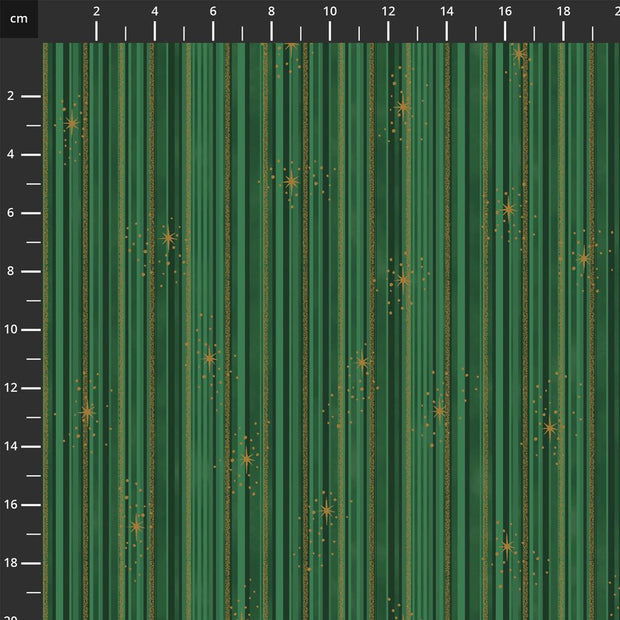 4592-806 Green Gold, We Love Christmas by Stof Fabrics 1/2m