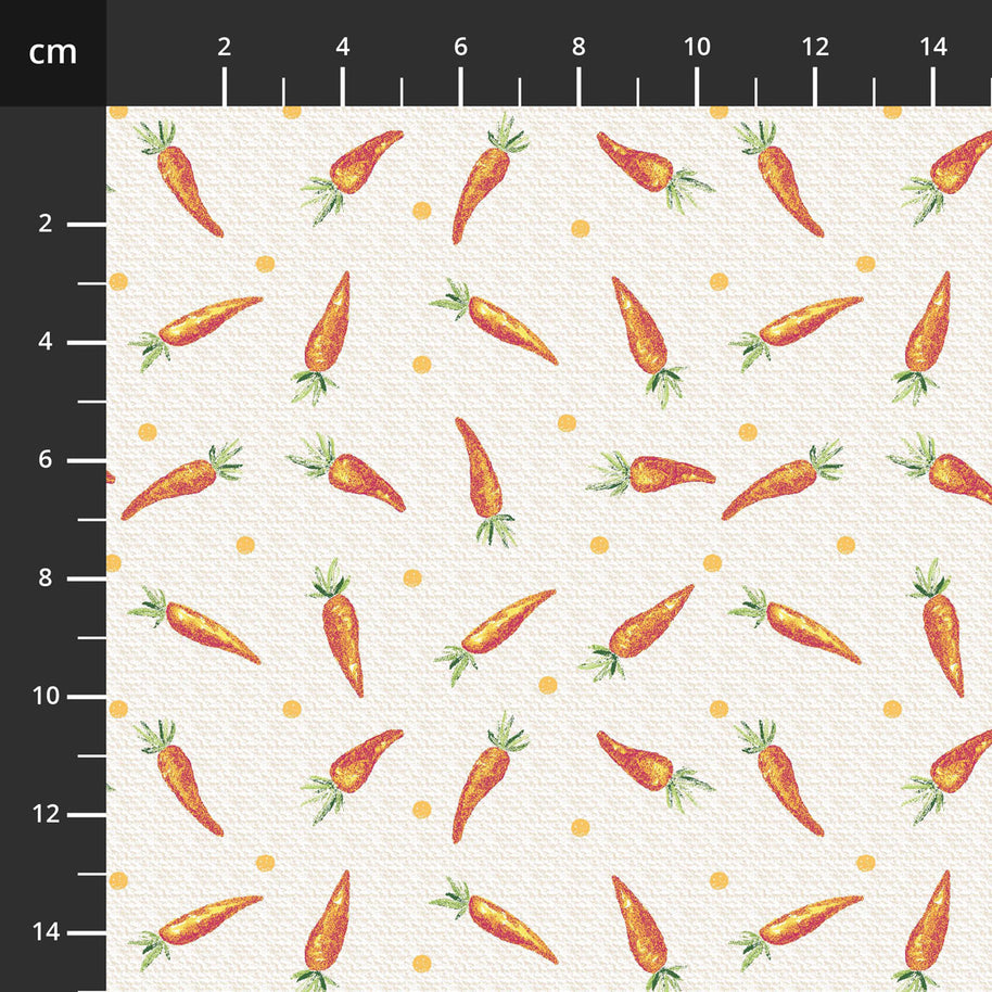 Peek A Boo Bunnies Carrots Cream