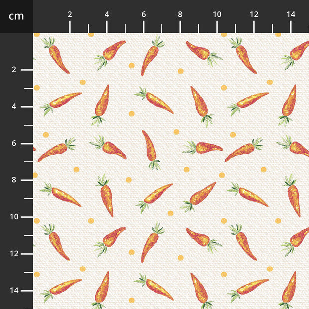 Peek A Boo Bunnies Carrots Cream