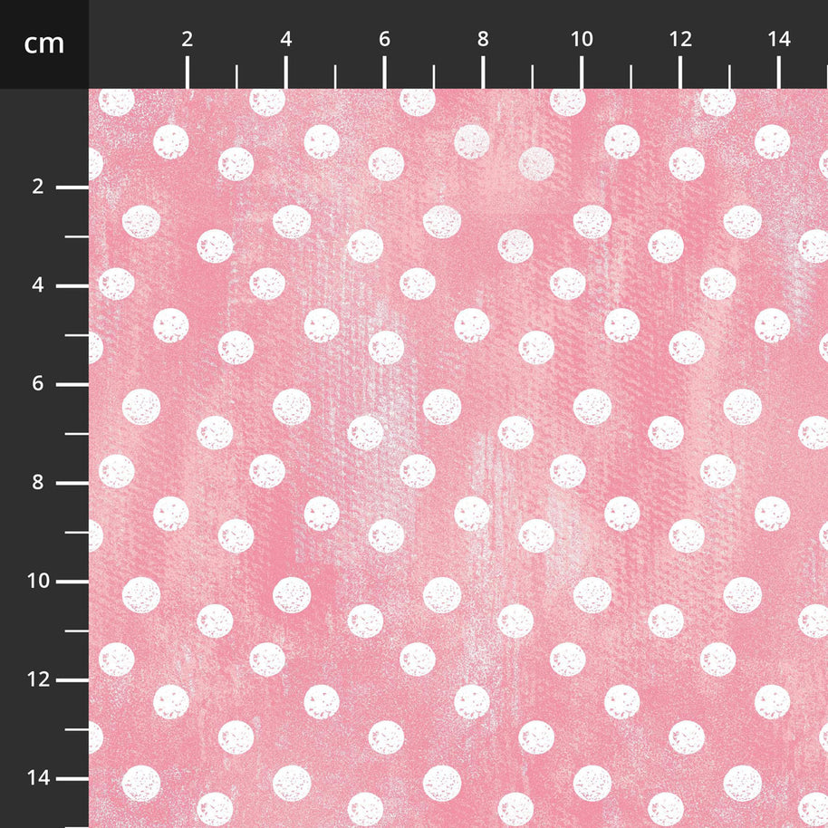 Peek A Boo Bunnies Large Dots Pink