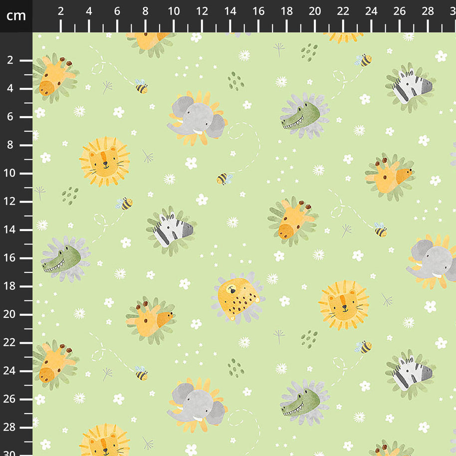 Sunny Safari Green Multi
