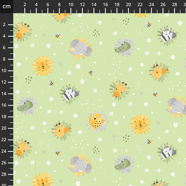 Sunny Safari Green Multi