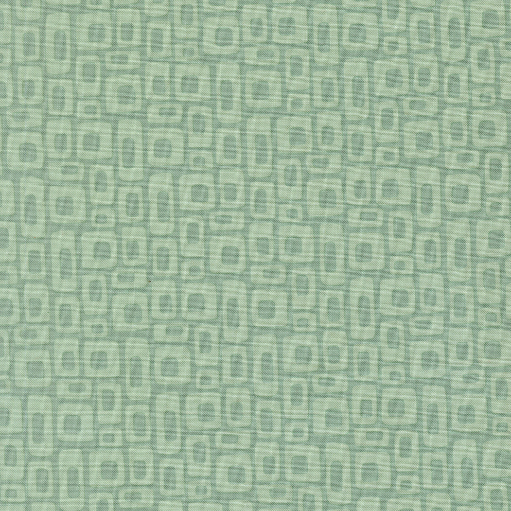 51273 18 Marshmallow Dusty Jade Scenery by Elizabeth Hartman 1/2m