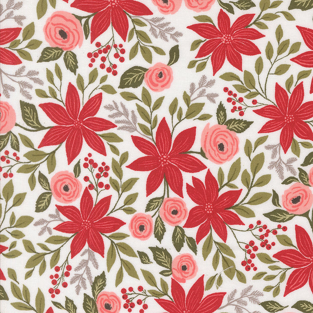 Berry & Pine Snow Poinsettia Party