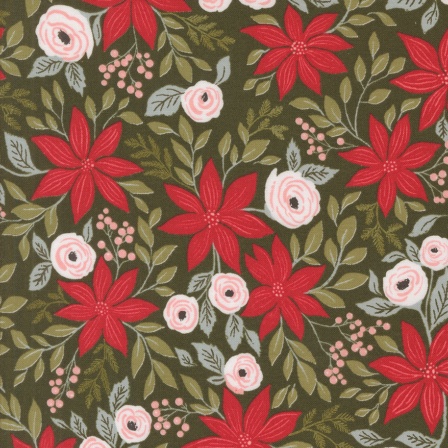 Berry & Pine Evergreen Poinsettia Party