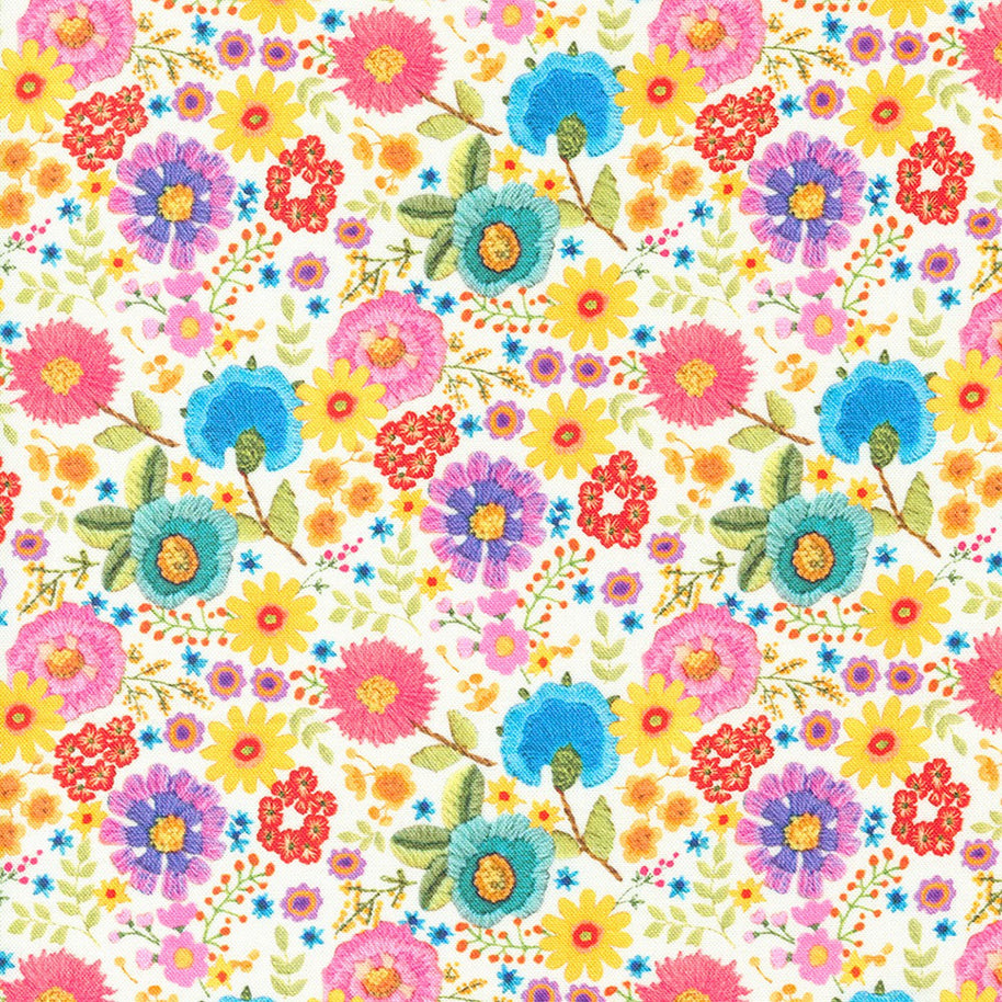 Moda Fabrics - Vintage Soul Rainbow 1/2m