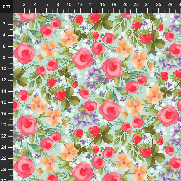 In The Thicket Blue Multi Large Floral