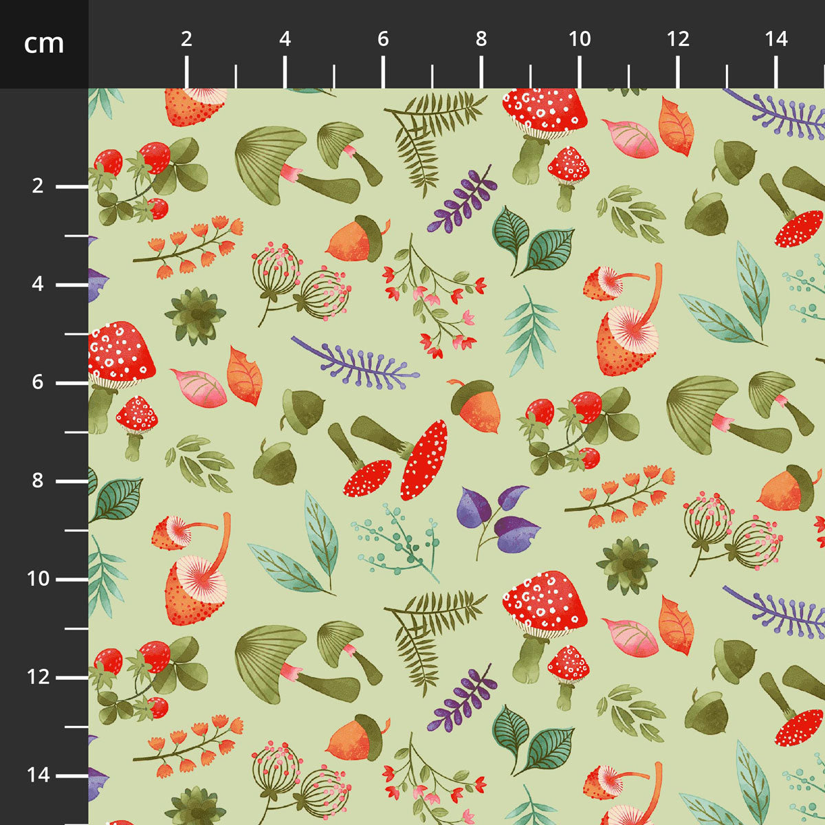 In The Thicket Multi Dark Pink Tossed Woodland Animals