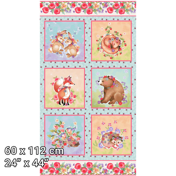 In The Thicket Blue Multi Panel