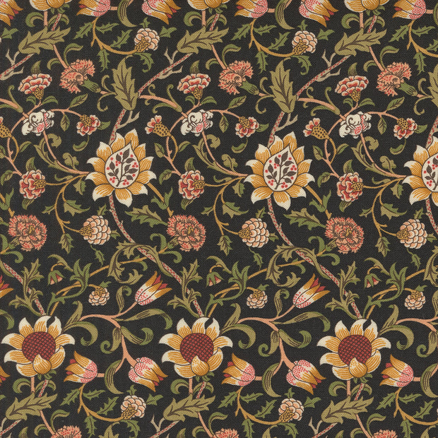 Morris Manor Evenlode Florals Ebony