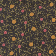 Morris Manor Scroll Florals Ebony