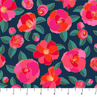 91003M-49 Camellia Navy, Florescence 1/2m