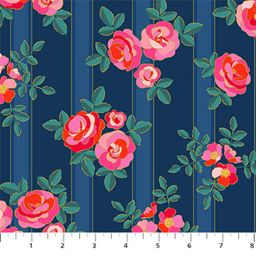 91004M-49 Chintz Rose, Florescence 1/2m