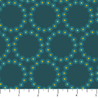 91006M-68 Teal Daisy Crown, Florescence 1/2m