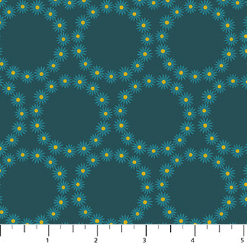 91006M-68 Teal Daisy Crown, Florescence 1/2m