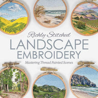 Richly Stitched Landscape Embroidery