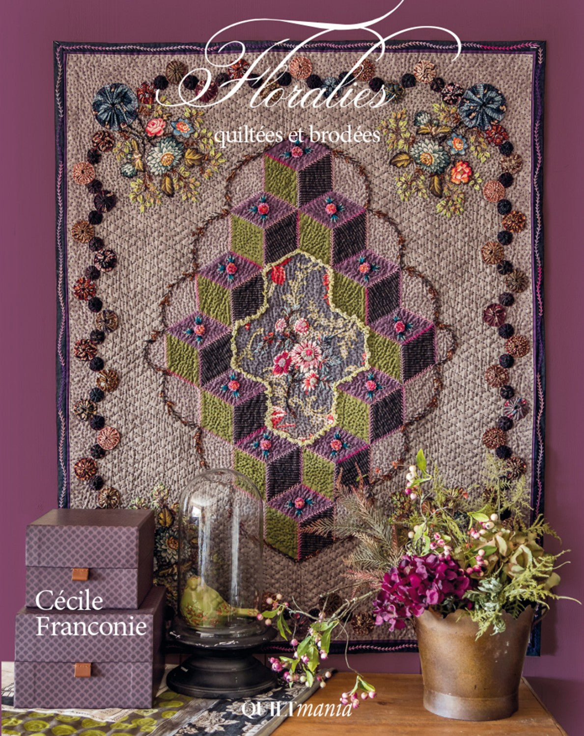 Quilted and Embroidered Floralies