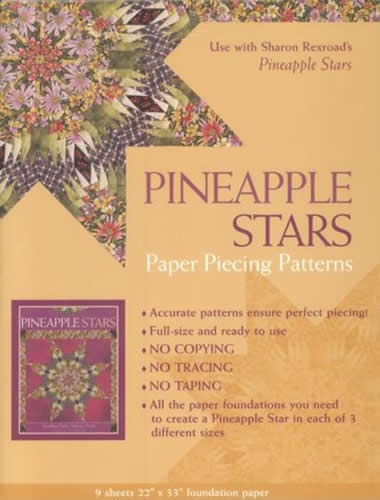 Pineapple Stars: Paper Piecing Patterns