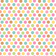 Pretty Kitty White Yarn Dots
