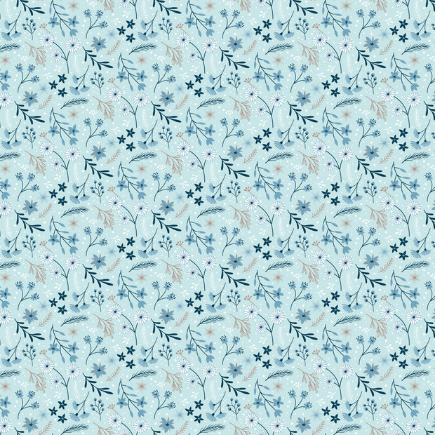 Winter Magic Floral Aqua