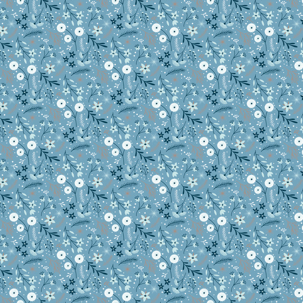 Winter Magic Floral Blue