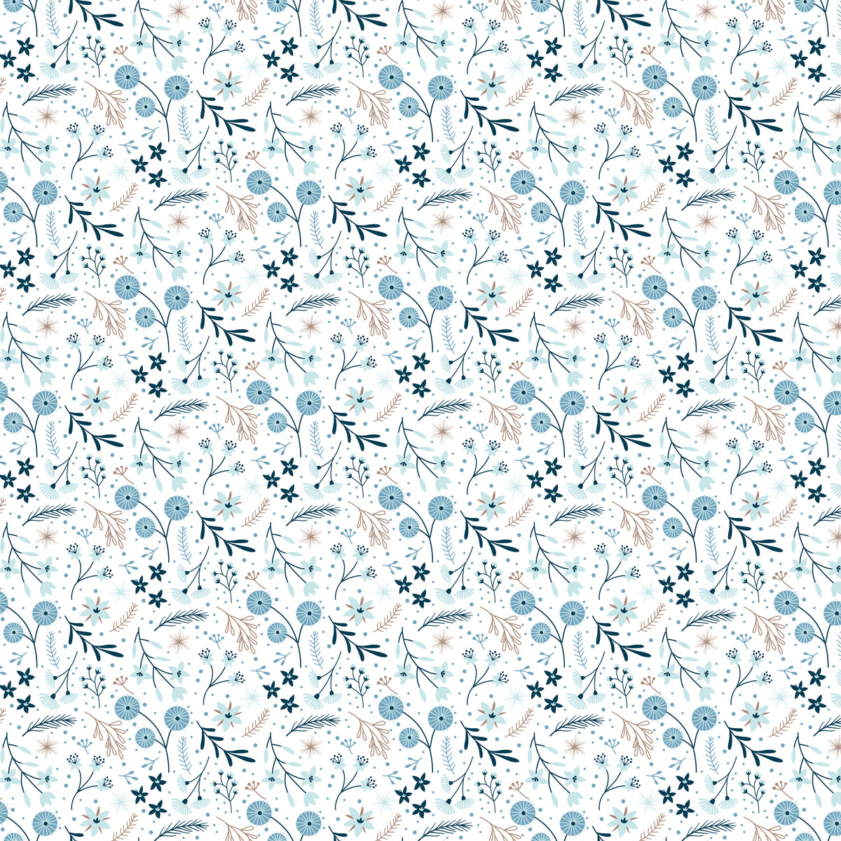 Winter Magic Floral White