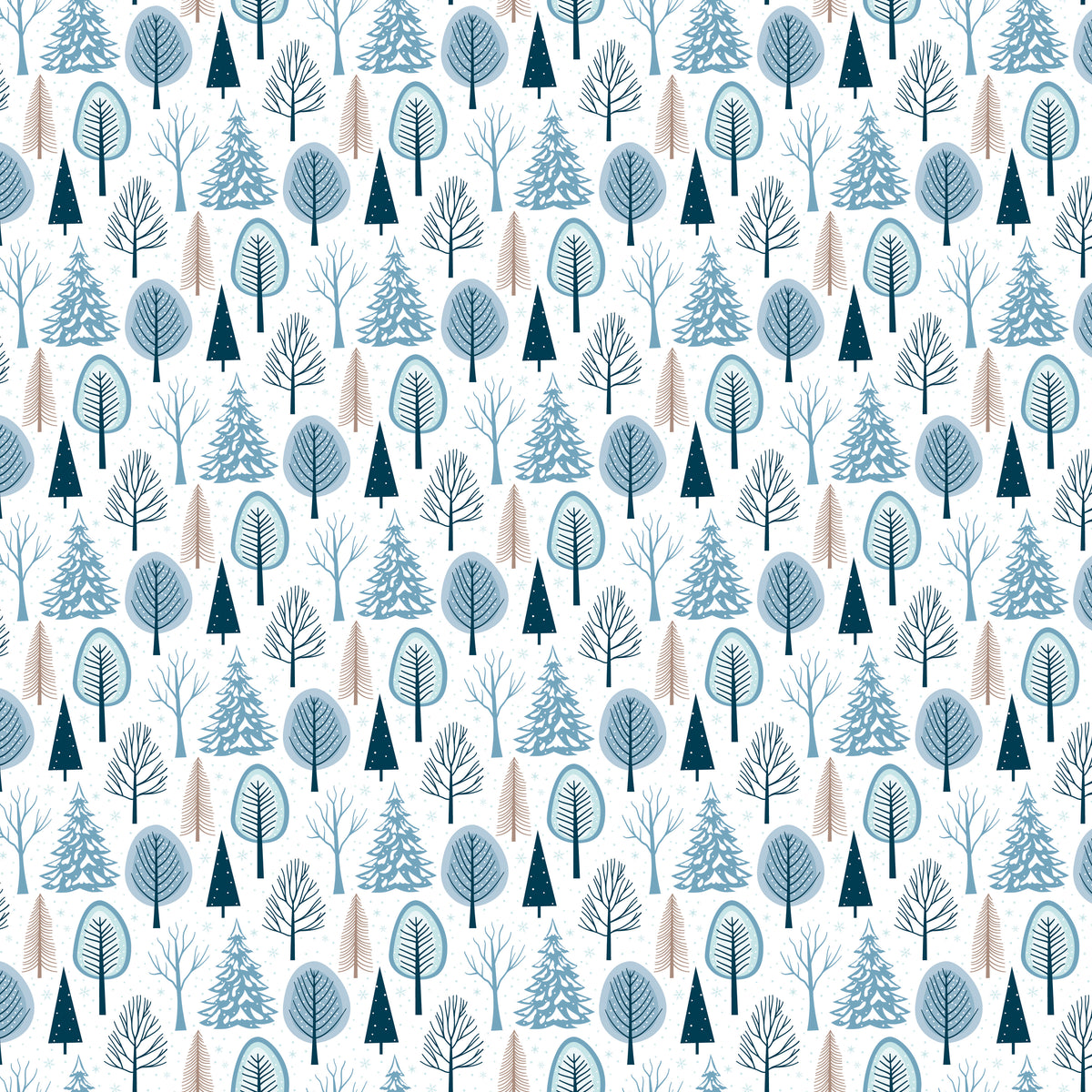 Winter Magic Trees White