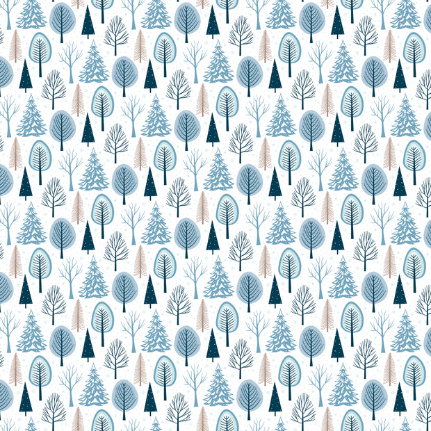 Winter Magic Trees White