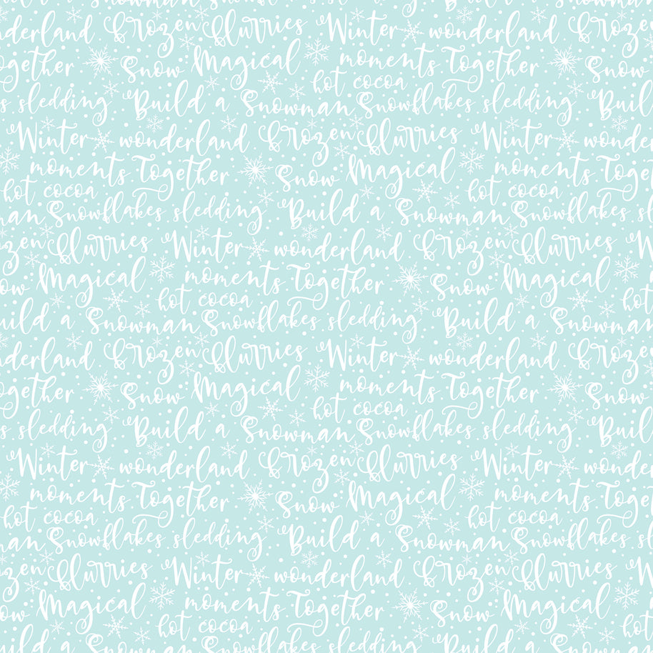 Winter Magic Winter Words Aqua