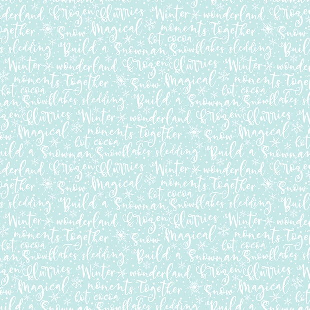 Winter Magic Winter Words Aqua