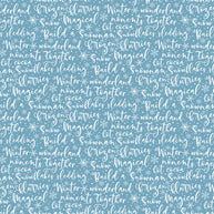 Winter Magic Winter Words Blue