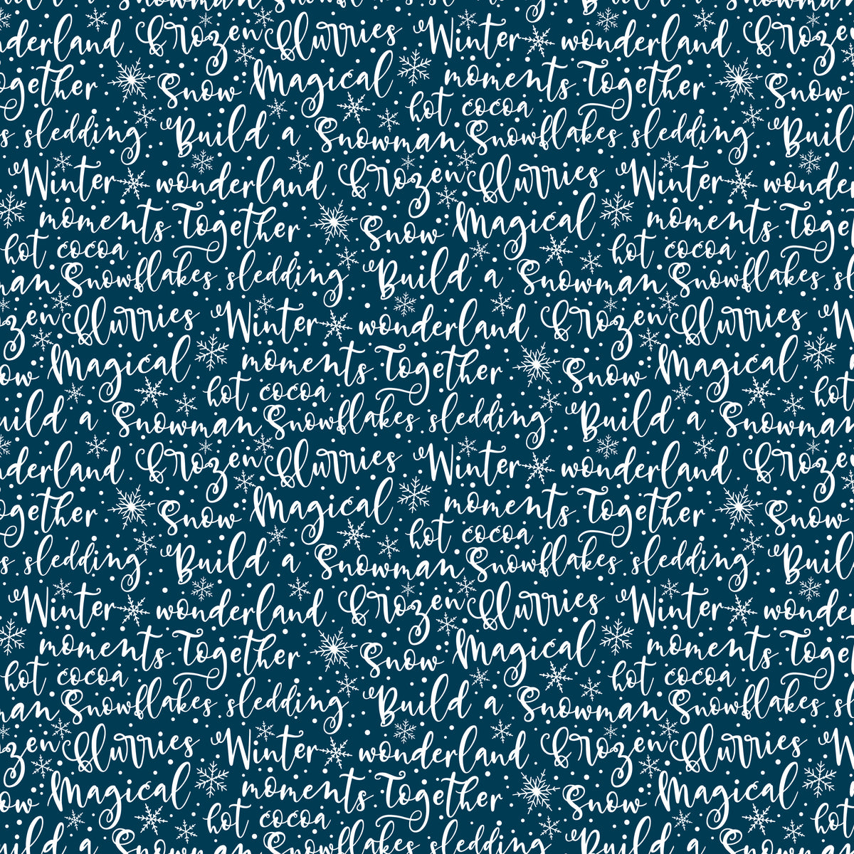 Winter Magic Winter Words Navy