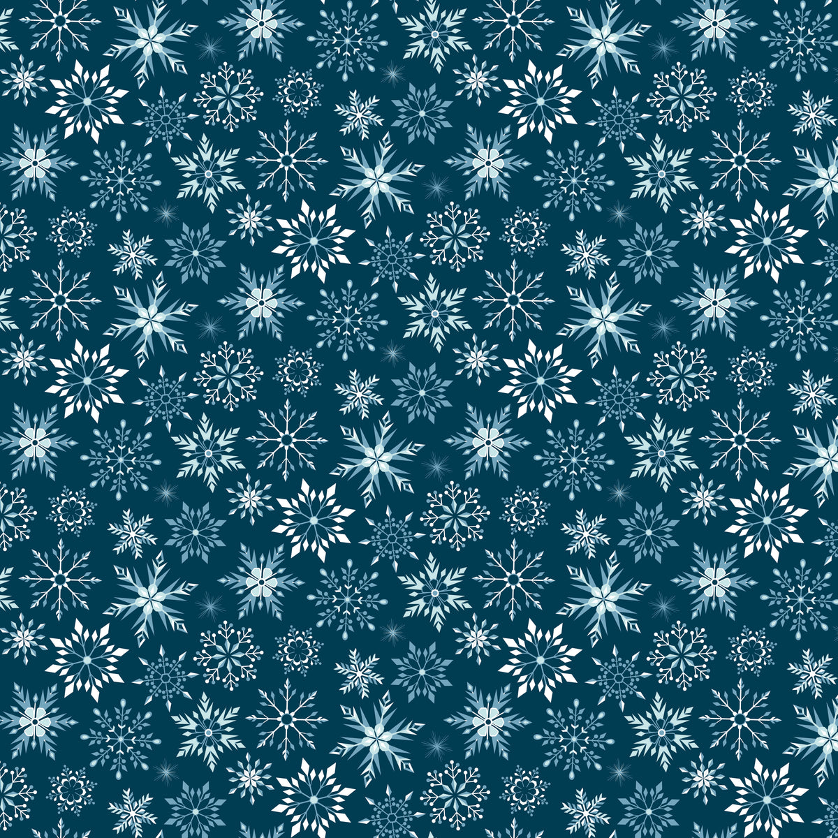 Winter Magic Snowflakes Navy