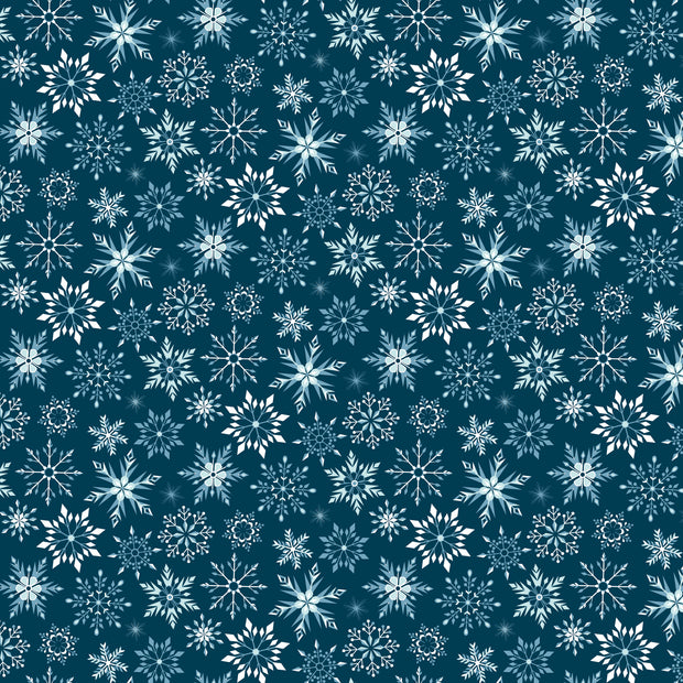 Winter Magic Snowflakes Navy