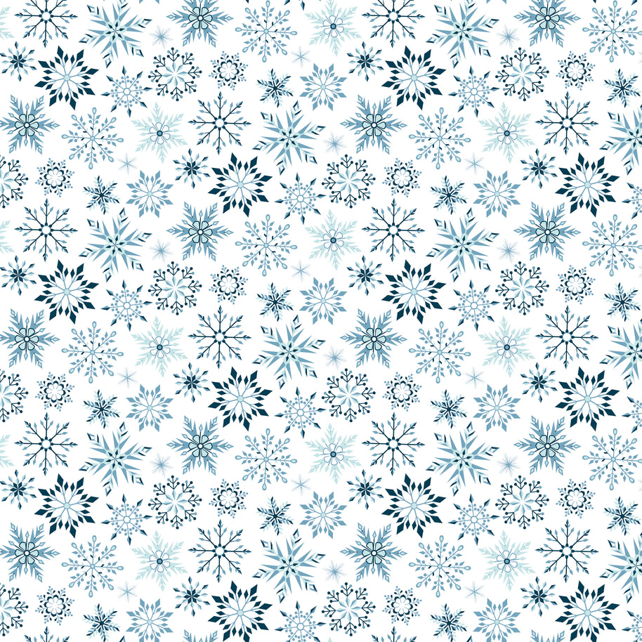 Winter Magic Snowflakes White
